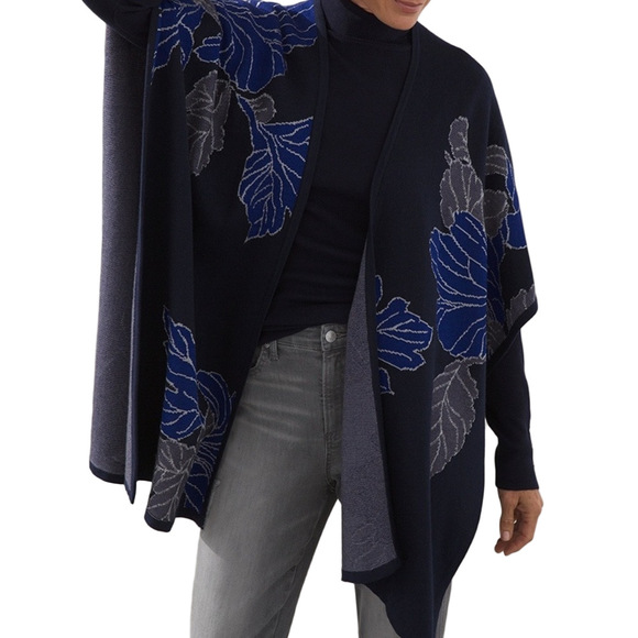 27. NWT WOMENS CHICO’S S/M DETAIL RUANA TOP - Picture 1 of 8